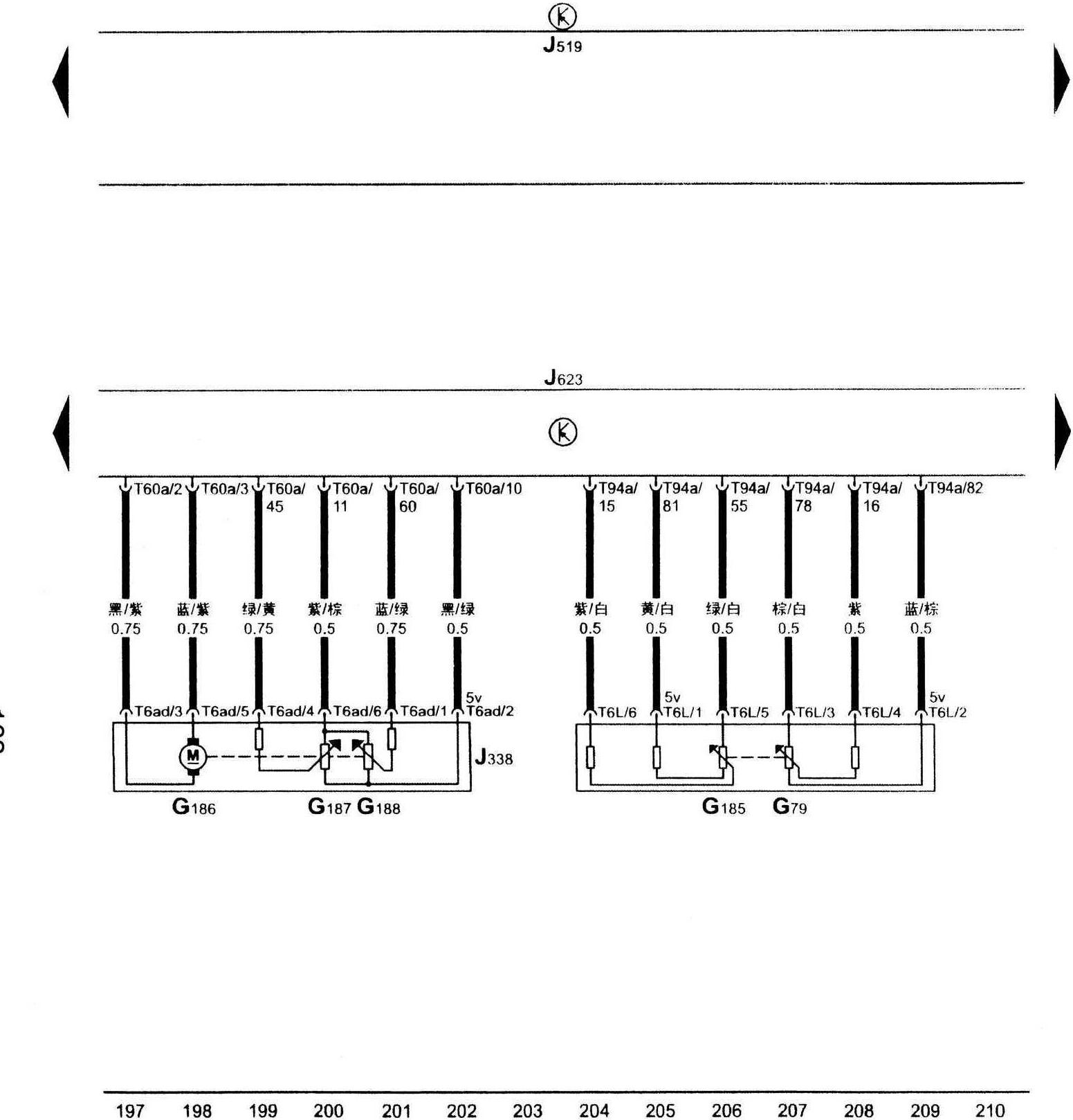 全新帕薩特領(lǐng)馭CFB發(fā)動機(jī)(1.4T/96kW)電路圖